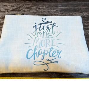 Just One More Chapter Book Cover Bag.